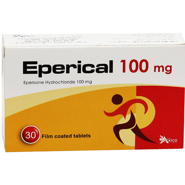 Eperical 100mg 30 Film Coated Tablets image number 0