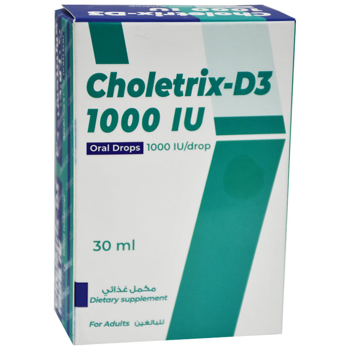 Choletrix-D3 1000 IU Oral Drops For Adults 30ml image number 0