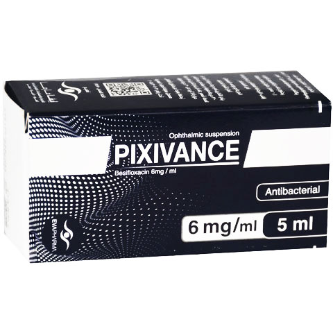 Pixivance 6mg /ml Ophthalmic Suspension 5ml image number 0