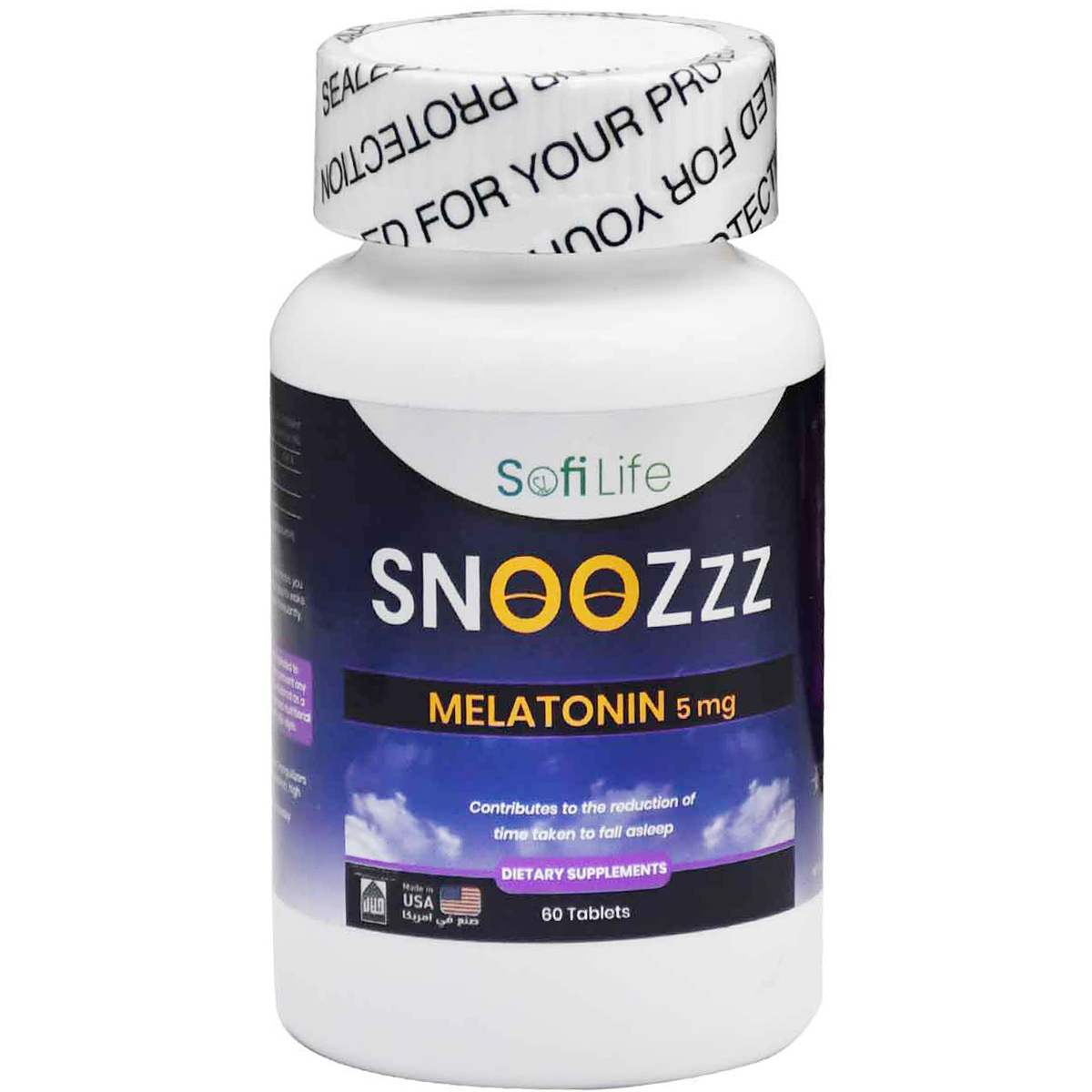 Sofi Life Snoozzz Melatonin 5 mg 60 Tablets image number 0