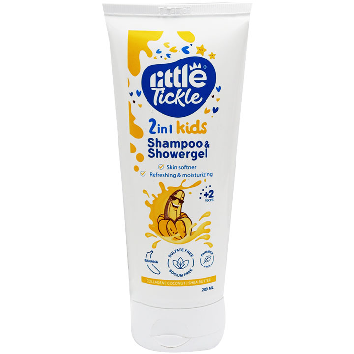 Little Tickle Kids Shampoo and Shower (Banana) 200ml image number 0