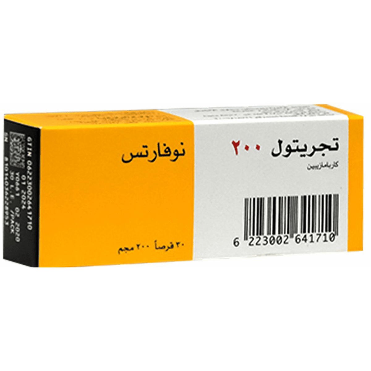 Tegretol 200mg 30 Tablets image number 0