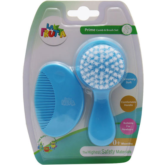 La Frutta Primary Comb And Brush Set From (0+ Months)/22615 image number 0