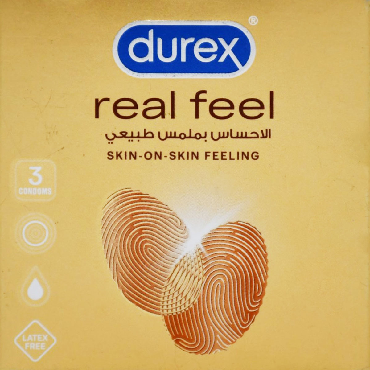 Durex Condom Real Feel 3 Pieces image number 0