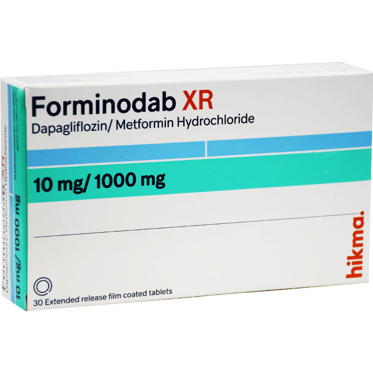 Forminodab XR (Extended Release) 10/1000mg 30 Film Coated Tablet image number 0