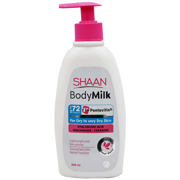 Shaan Body Milk 72 Hours For Dry Skin Lotion 300ml image number 0