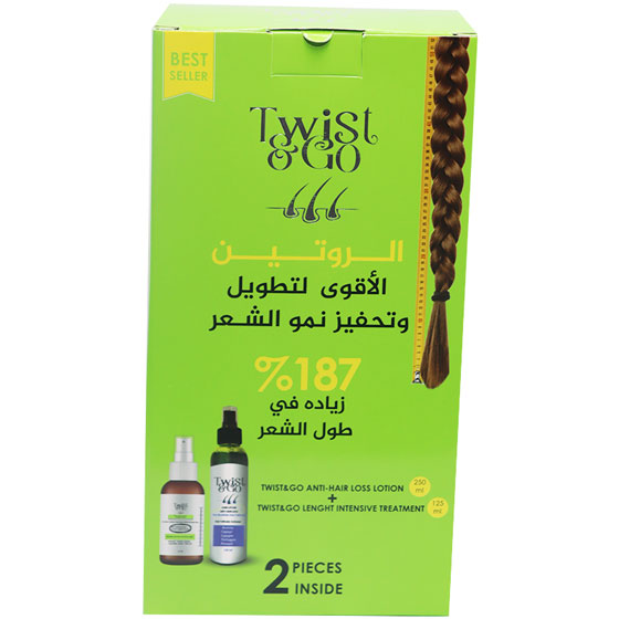 Twist and Go Anti Hair Loss Lotion 250ml + Intensive Treatment Lotion 125ml (Offer Pack) image number 0