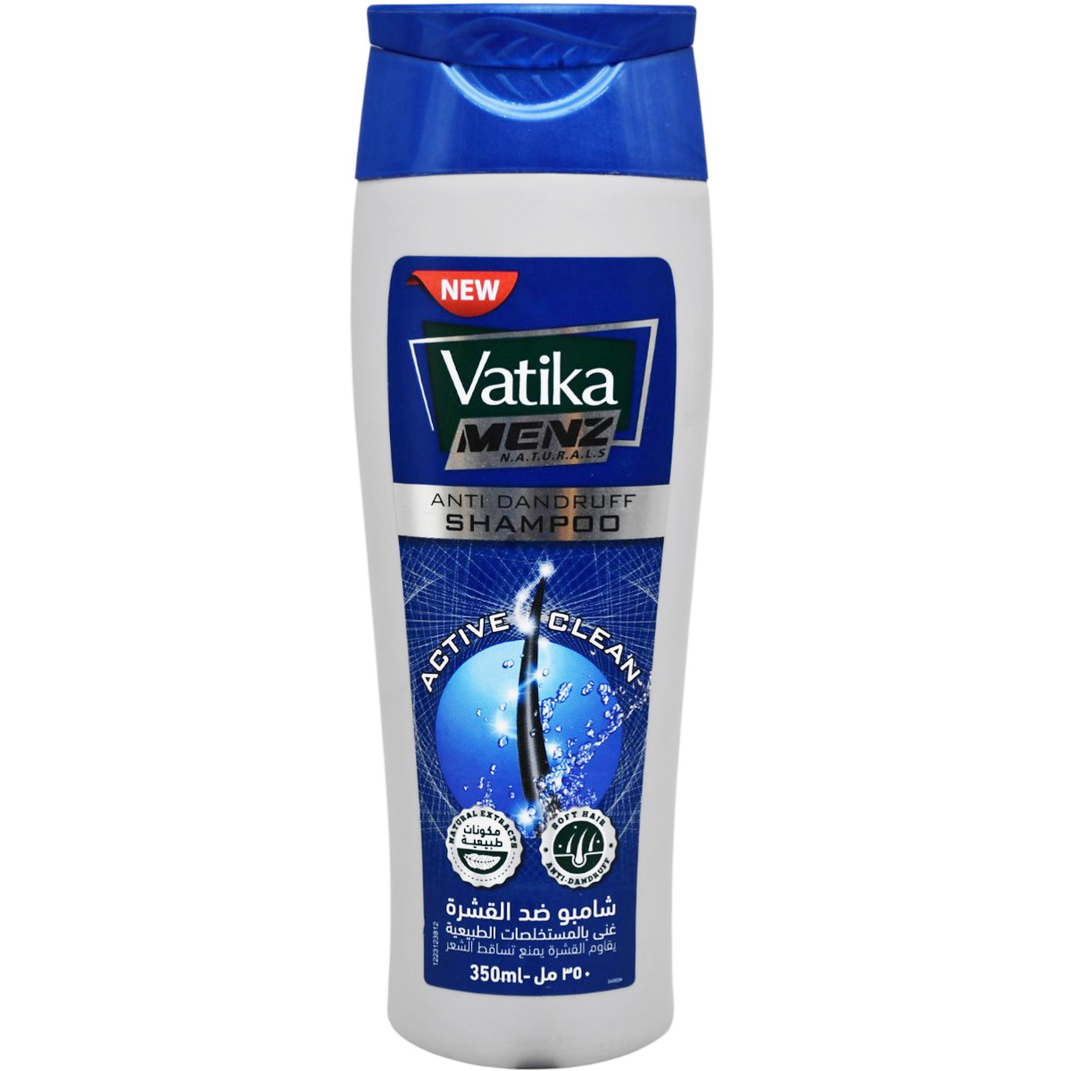 Vatika Menz Anti Dandruff Active Clean Shampoo 350ml image number 0