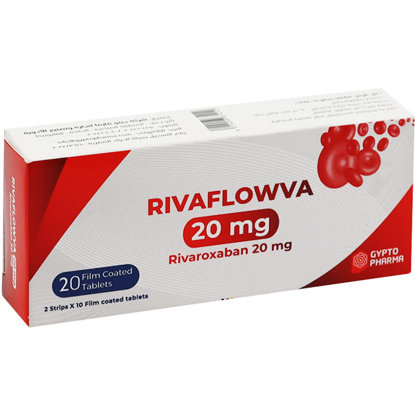 Rivaflowva 20mg 20 Film Coated Tablets image number 0