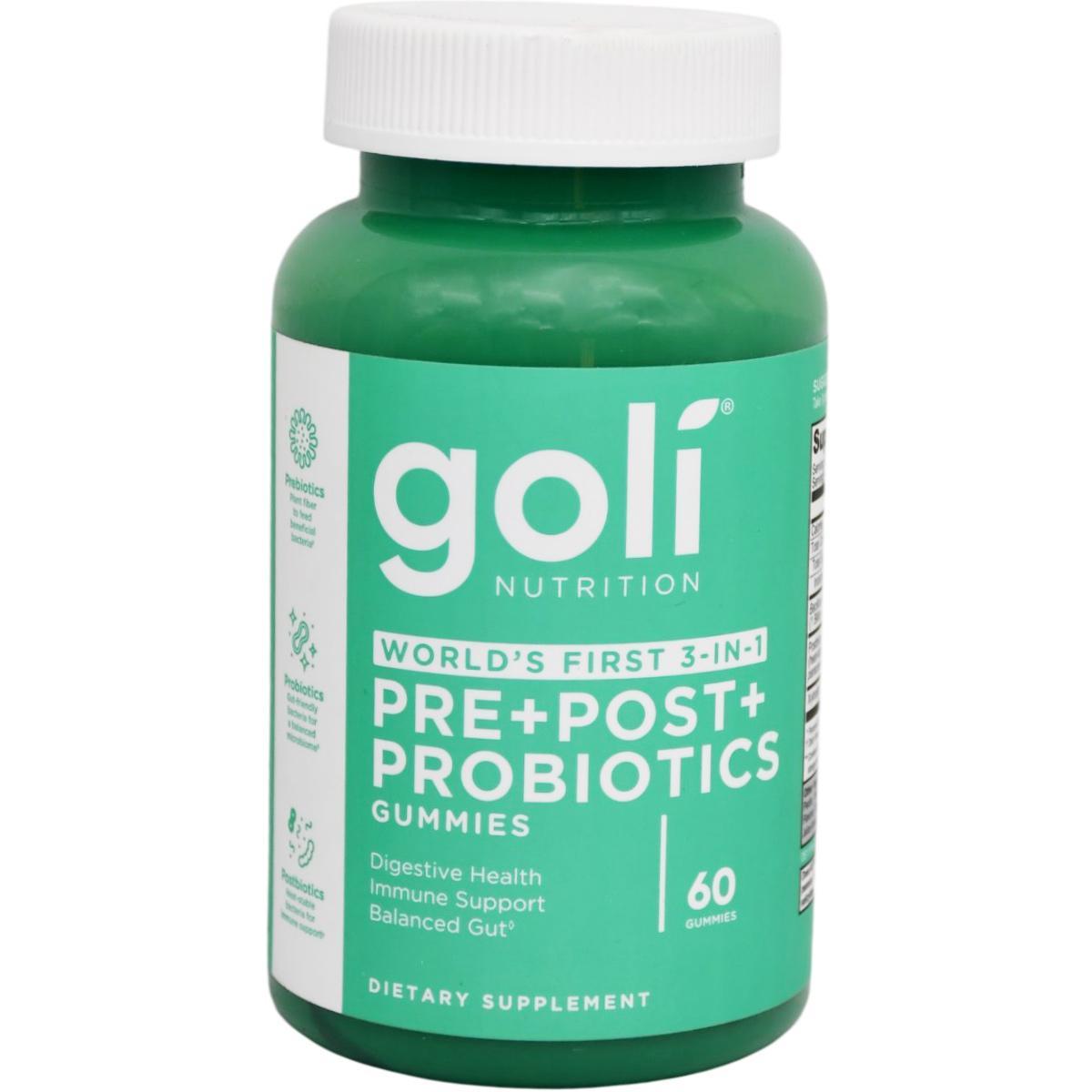 Goli Nutrition Pre + Post + Probiotic 60 Gummies image number 0