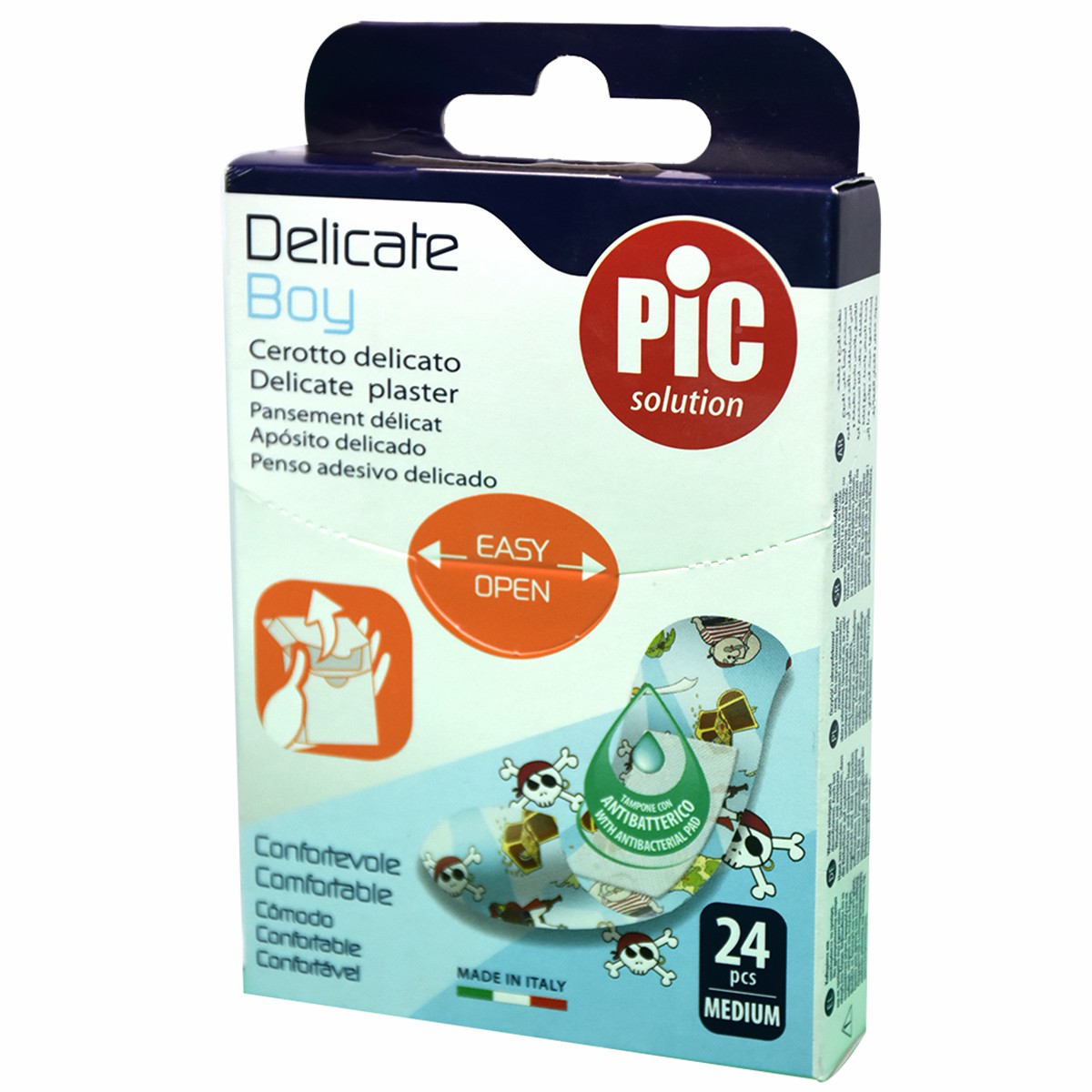 Plaster Pic Delicate Boy Anti Bacterial 24pcs image number 0
