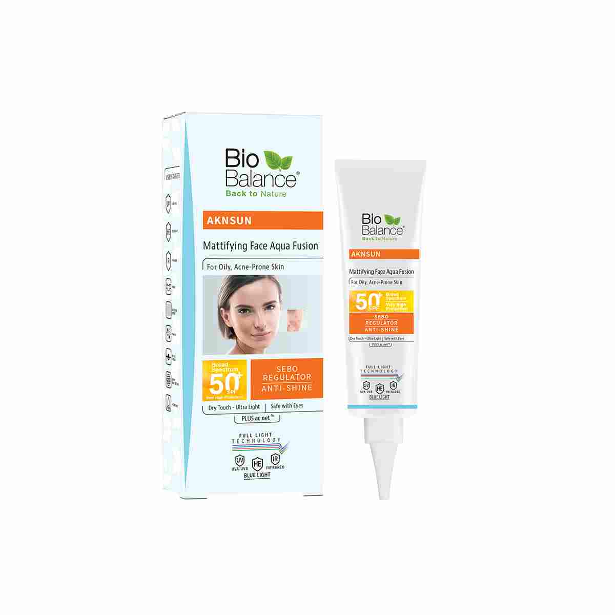 Bio Balance Aknesun Mattifying Face Aqua Fusion (50+) 40ml image number 0