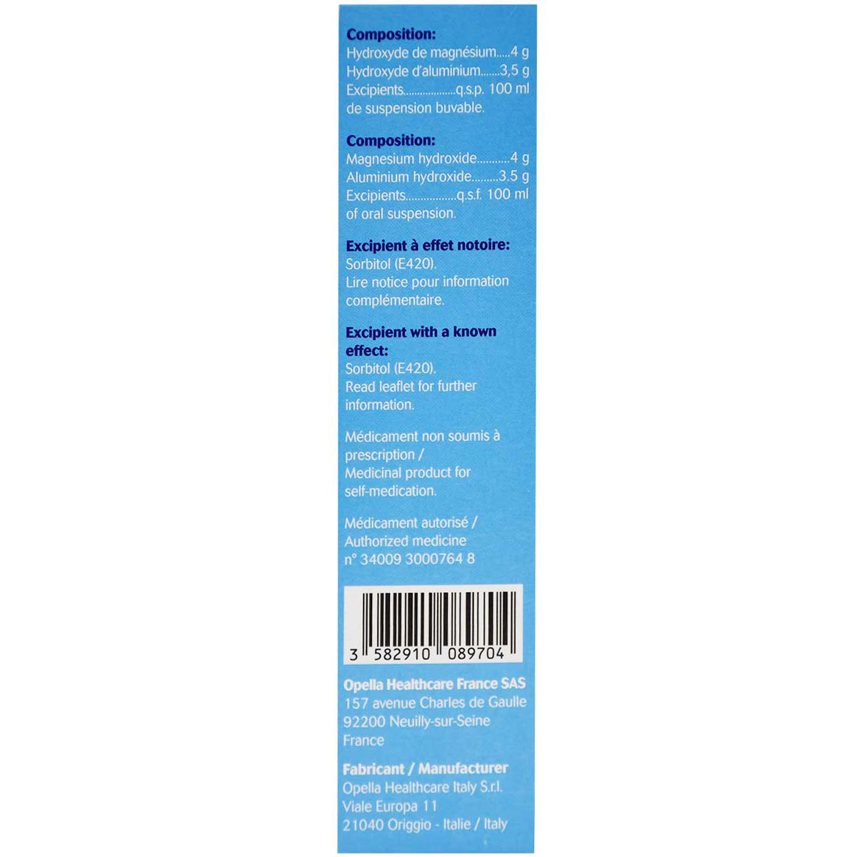 Maalox Mint Flavor Oral Suspension 250ml image number 1