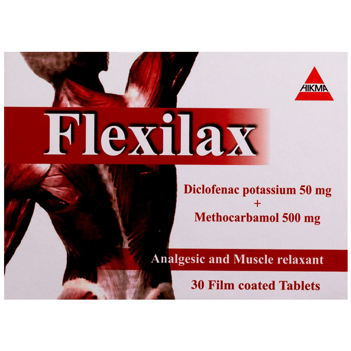 Flexilax (50mg+500mg) 30 Film Coated Tablet image number 0