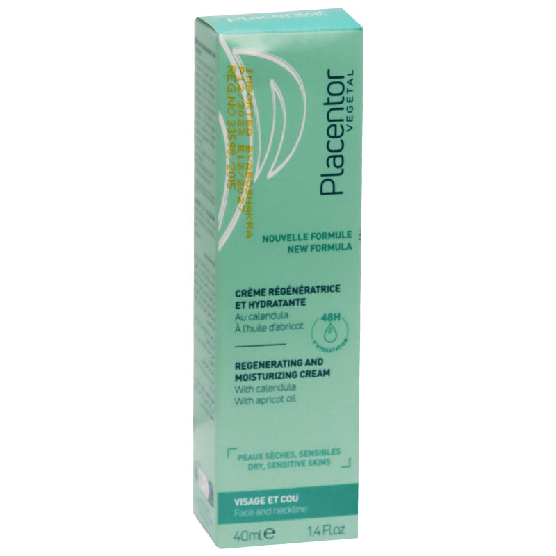 Placentor Regenerating and Moisturizing Cream for Dry Skin 40ml image number 0