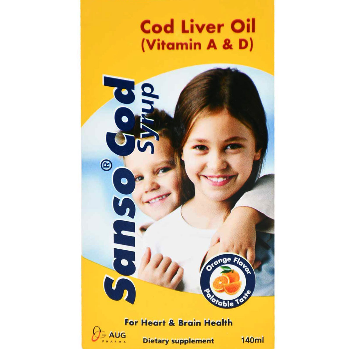Sansocod Orange Flavour Syrup 140 ml image number 0