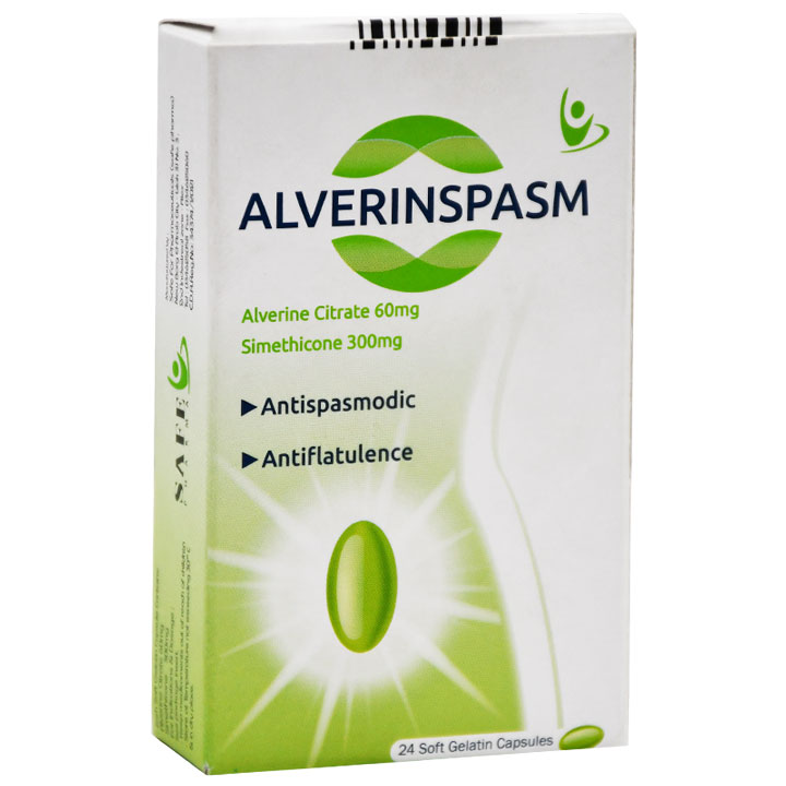 Alverinspasm 60/300mg 24 Soft Gel Capsule image number 0
