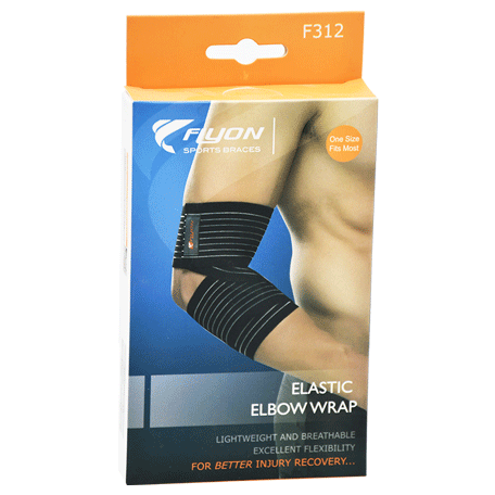 Flyon Elastic Elbow Wrap Support One Size /F312 image number 0