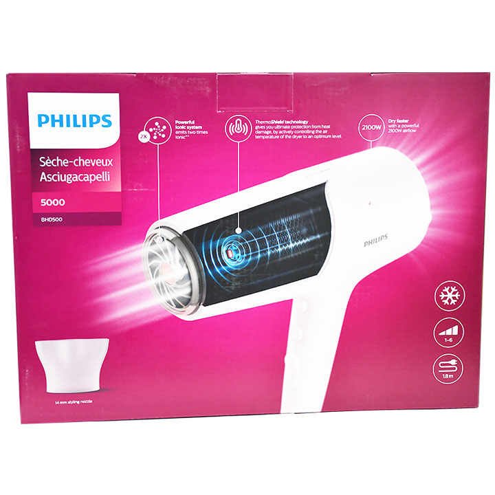 Philips Hair Dryer 5000 2100 Watt/Bhd500/00 image number 0
