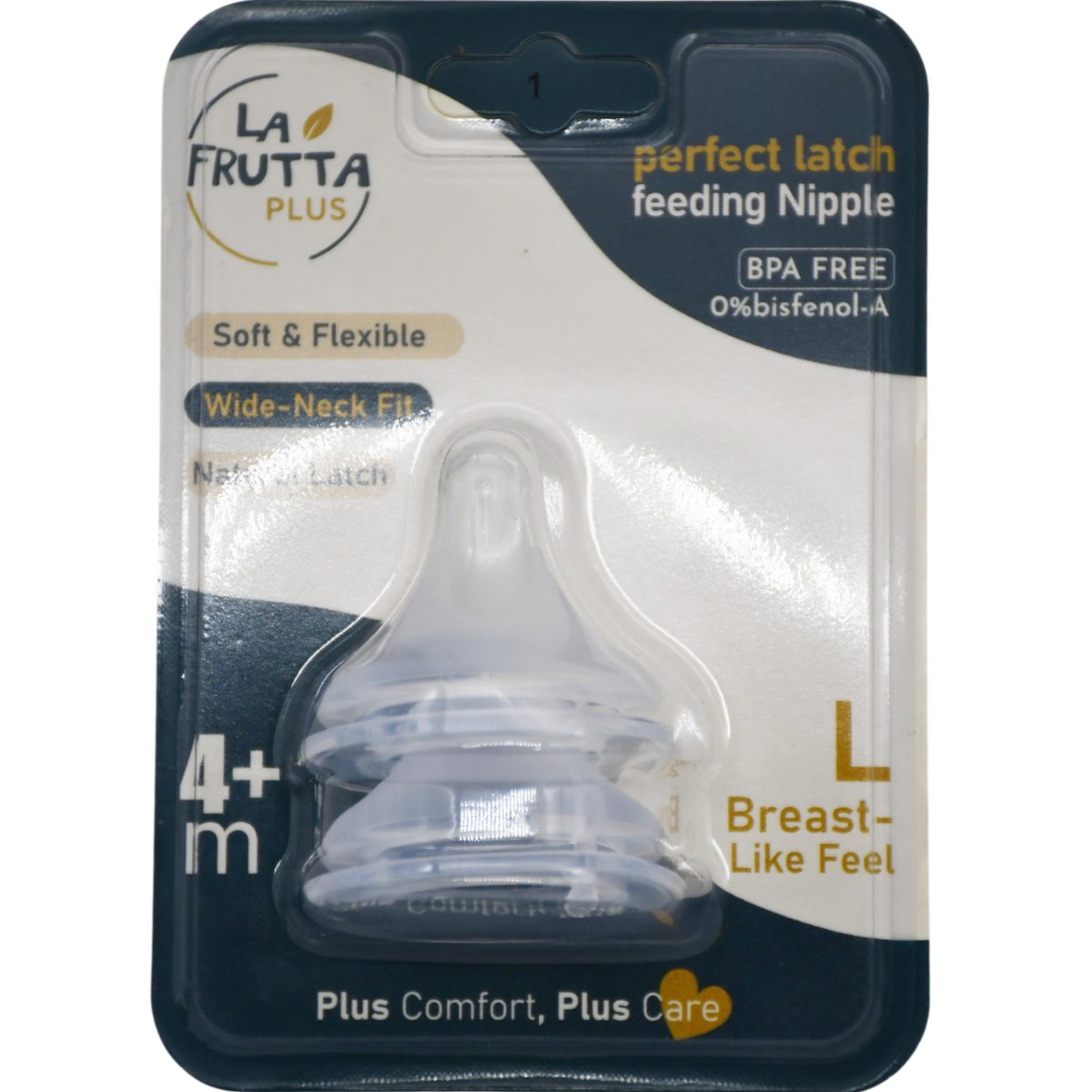 La Frutta Perfect Latch Nipple (+4 Month) Large 2 Pieces image number 0