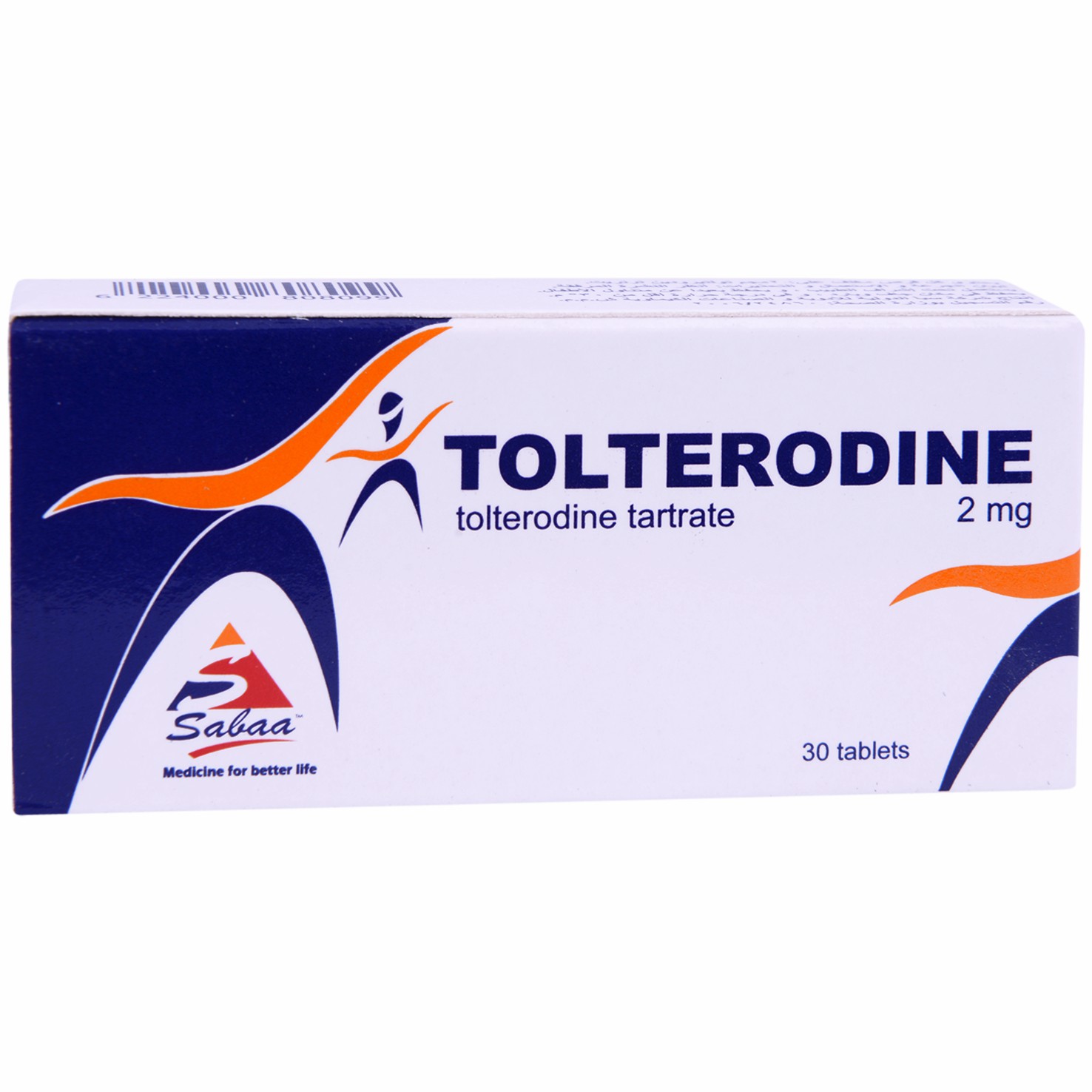 Tolterodine 2mg 30 Tablets image number 0