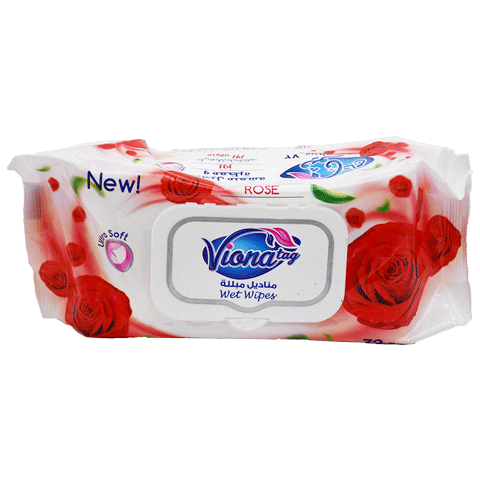 Vionatag Wet Wipes Rose 72 Pieces image number 0