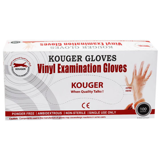 Vinyl Gloves 100 Pieces (Medium) image number 0