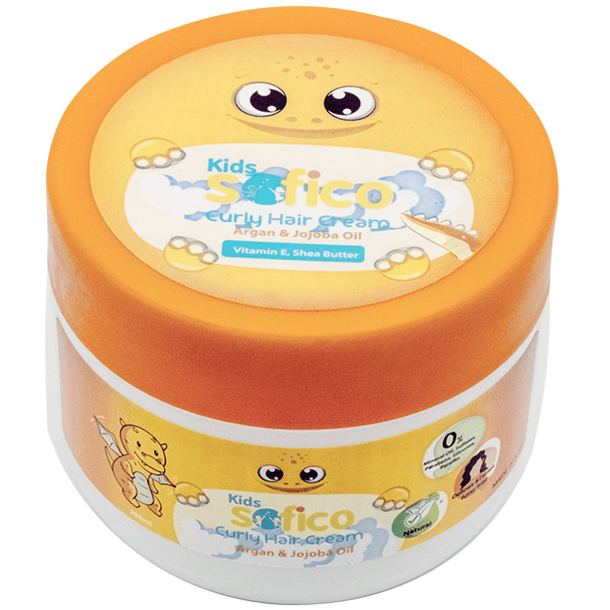 Sofico Kids Curly Hair Cream with Argan And Jojoba Oil 200ml image number 0