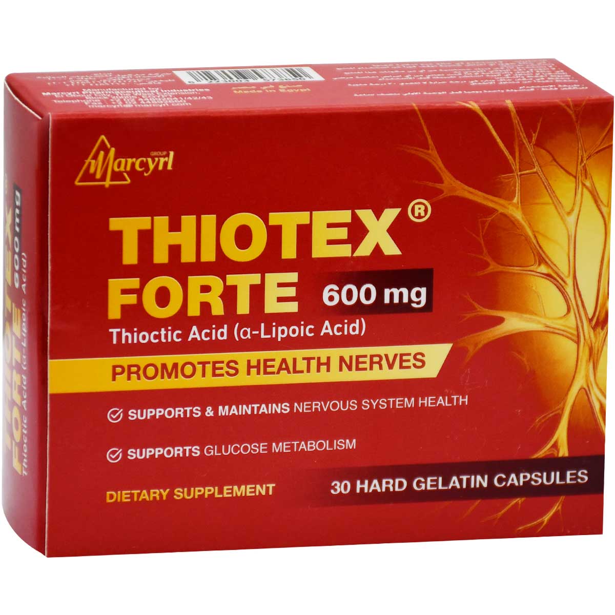 Thiotex Forte 600mg 30 Hard Capsules image number 0