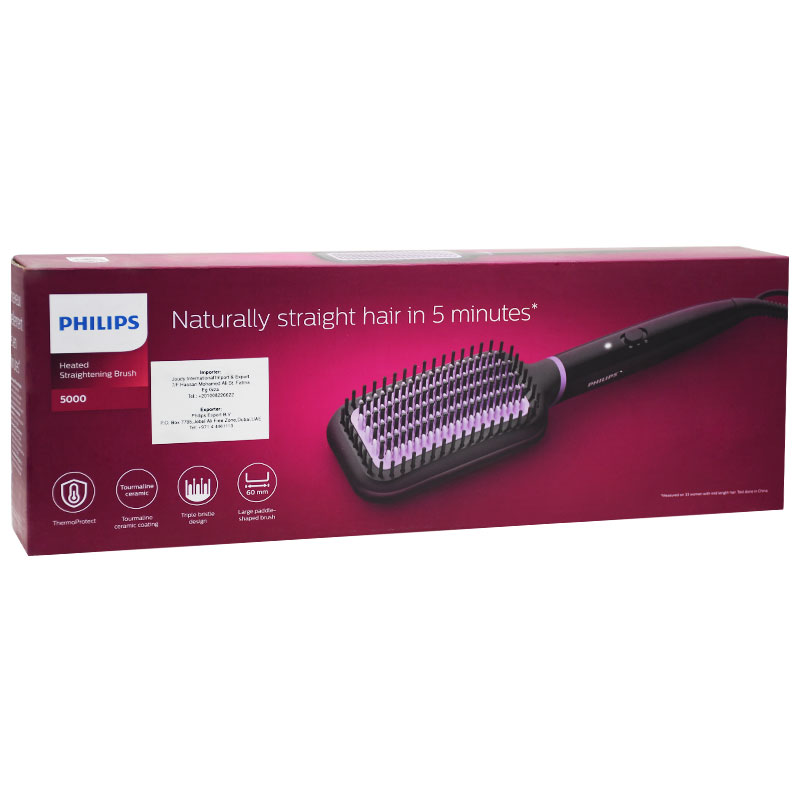 Philips Style Care Essentials Heated Straghtening Brush/Bhh880 image number 0