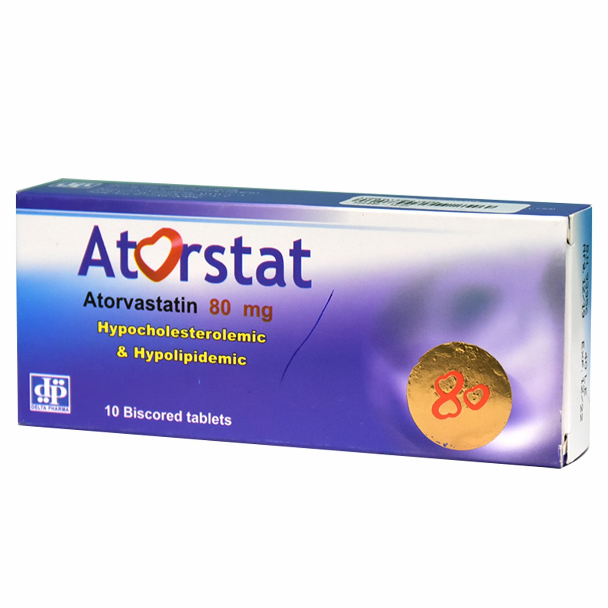 Atorstat 80mg 10 Tablets image number 0