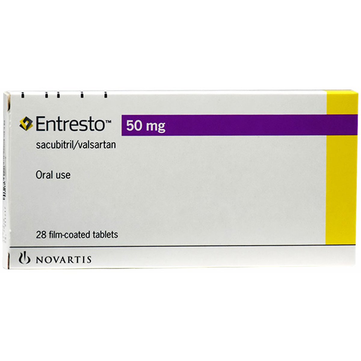 Entresto 50mg 28 Film Coated Tablets image number 0
