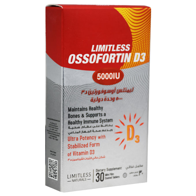 Limitless Ossofortin D3 5000 IU 30 Tablet image number 0