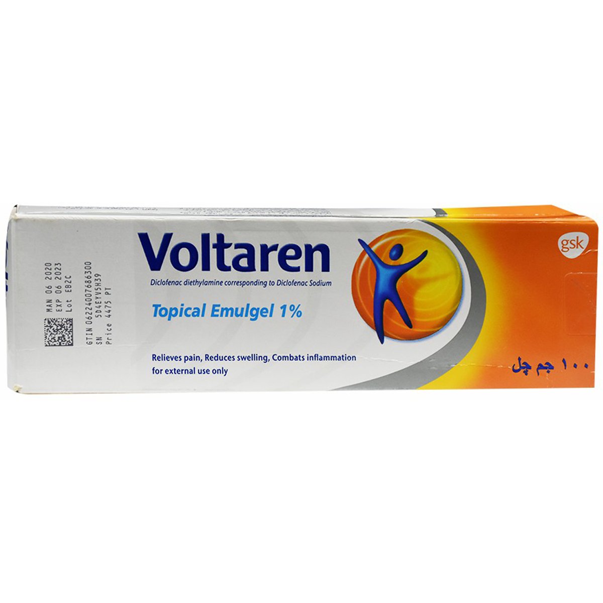 Voltaren 100gm Emulgel for Muscle & Back pain Relief 1% image number 0