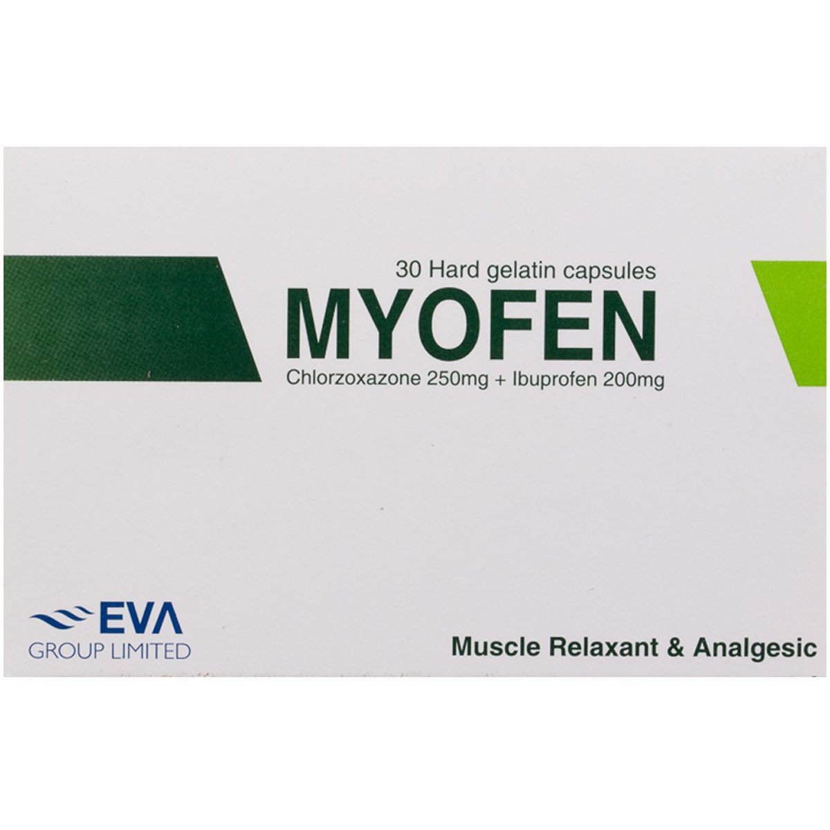 Myofen (250mg + 200mg) 30 Hard Gel Capsule image number 0