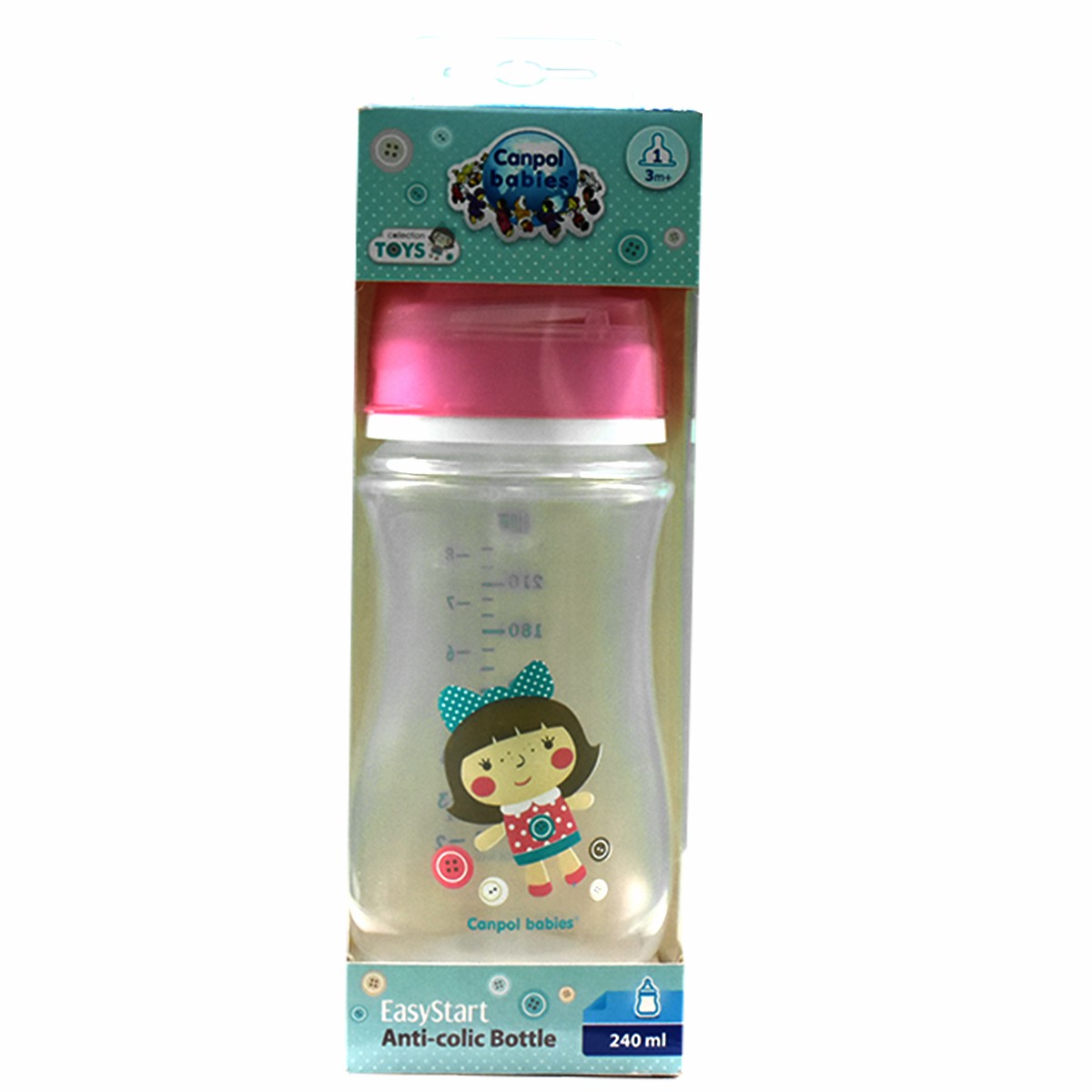 Canpol Anti Colic Bl.Bottle (3Months +) 240ml/35-221 image number 0