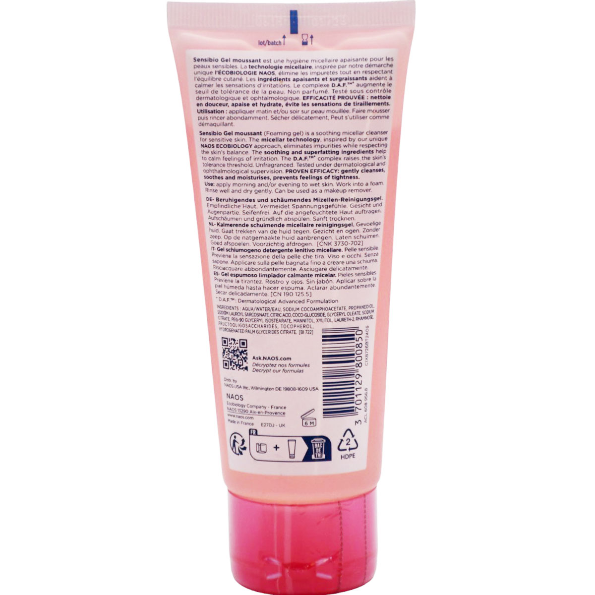 Bioderma Sensibio Mousse Micellar Cleansing Foam Gel 100 ml image number 1