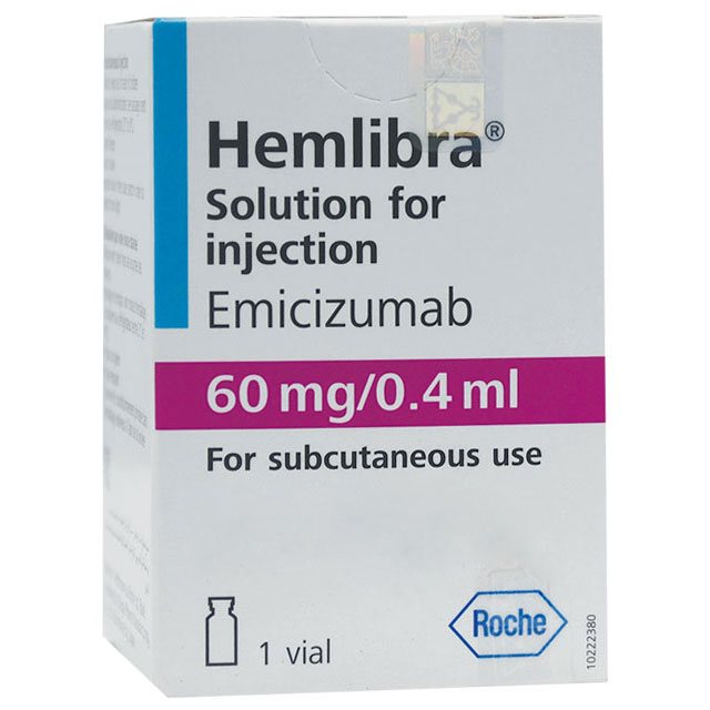 Hemlibra 60mg/0.4ml Subcutaneous 1 Vial (Refrigerated) image number 0