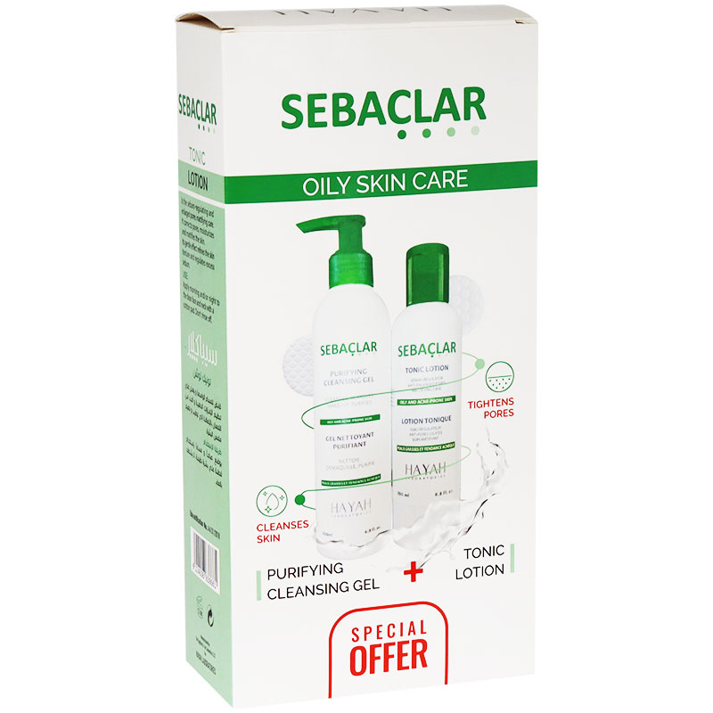 Sebaclar (Purifying Cleansing Gel 200ml + Tonic 200ml) (Offer Pack) image number 0