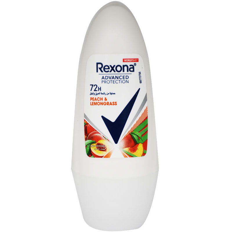 Rexona Peach and Lemongrass Deodorant Roll On For Women 50ml image number 0