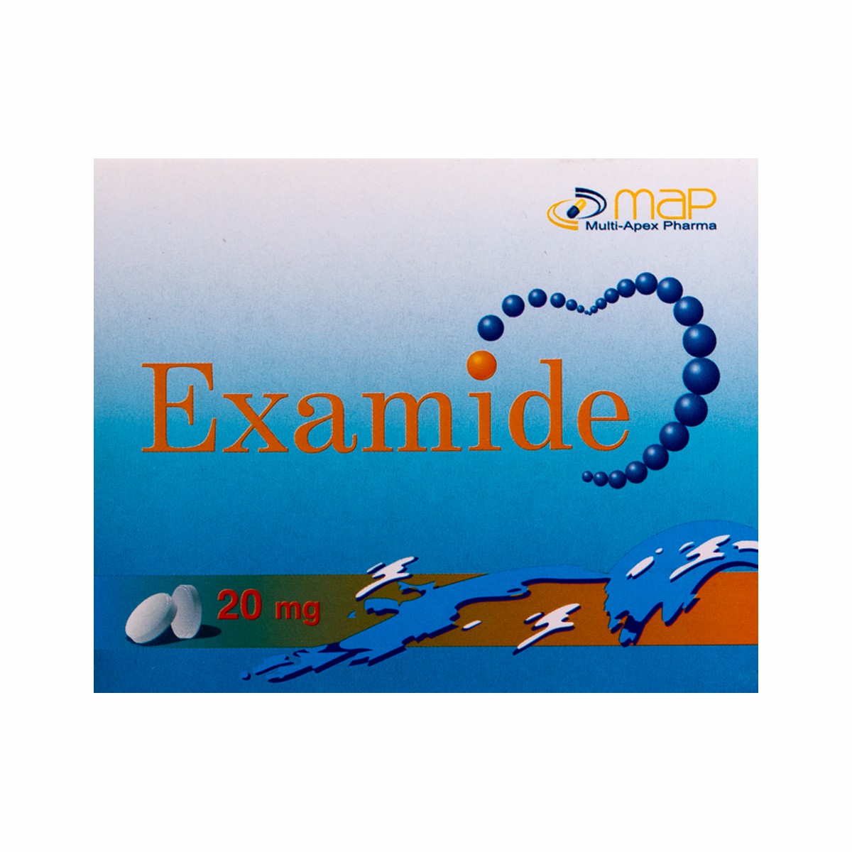 Examide 20mg 20 Tablets image number 0