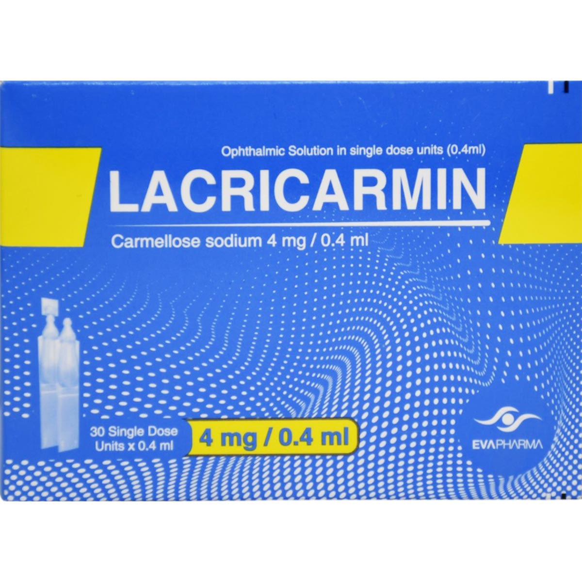 Lacricarmin 4mg/0.4ml Eye Drops 30 Units image number 0
