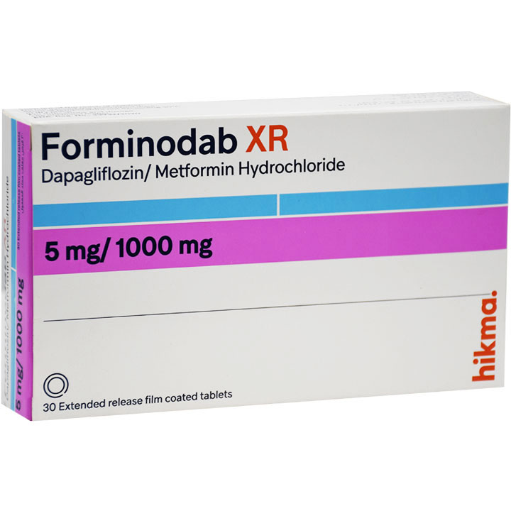 Forminodab XR (Extended Release) 5/1000mg 30 Film Coated Tablet image number 0