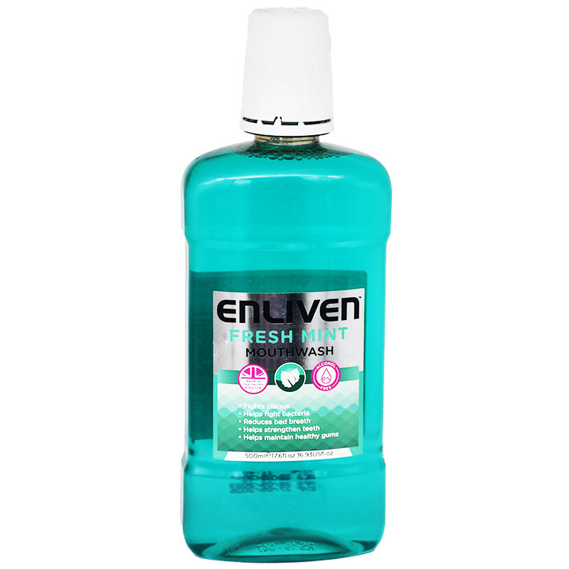 Enliven Fresh Mint Mouth Wash 500ml image number 0