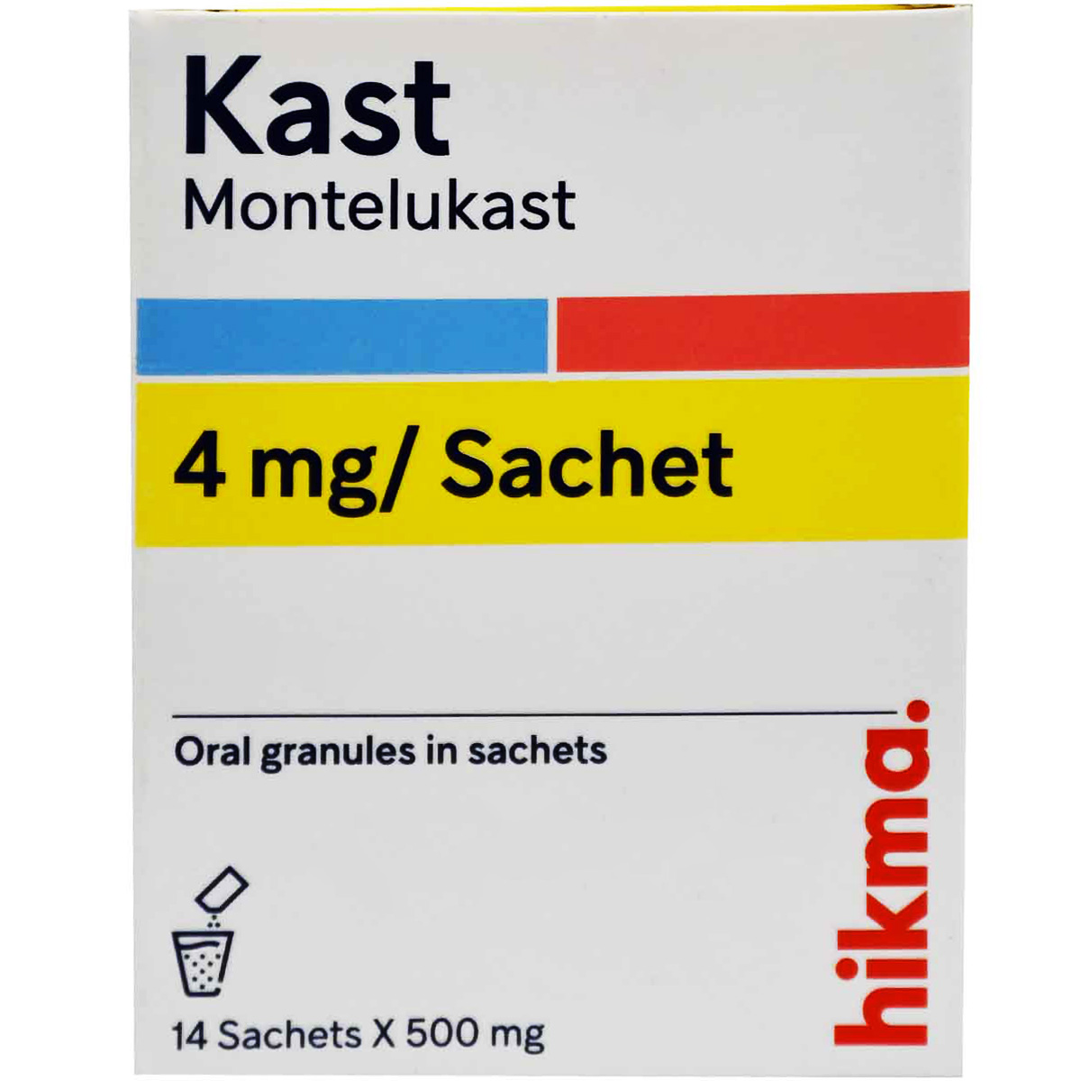 Kast 4 mg Granules 14 Sachets image number 0
