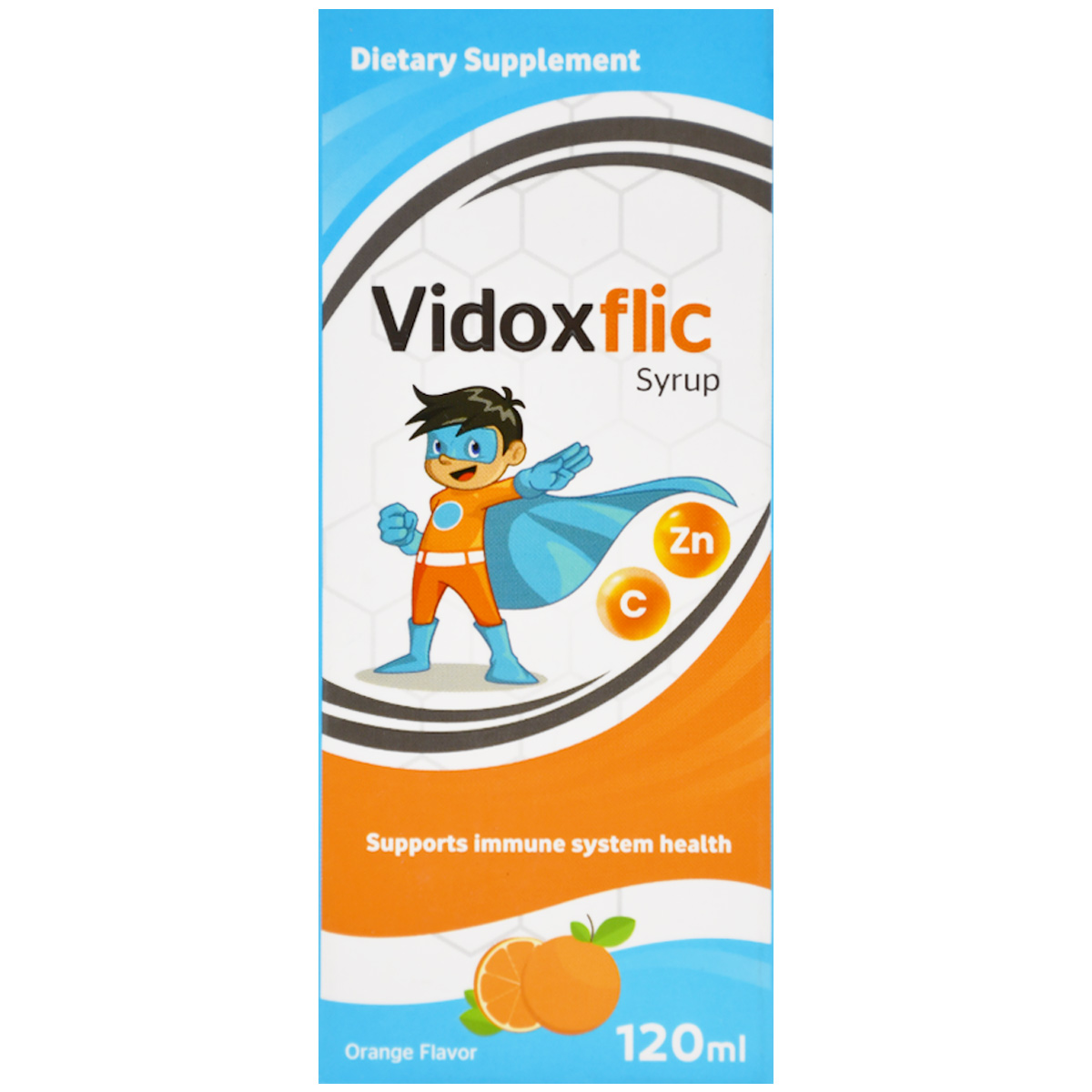Vidoxflic Orange Flavor Syrup 120 ml image number 0