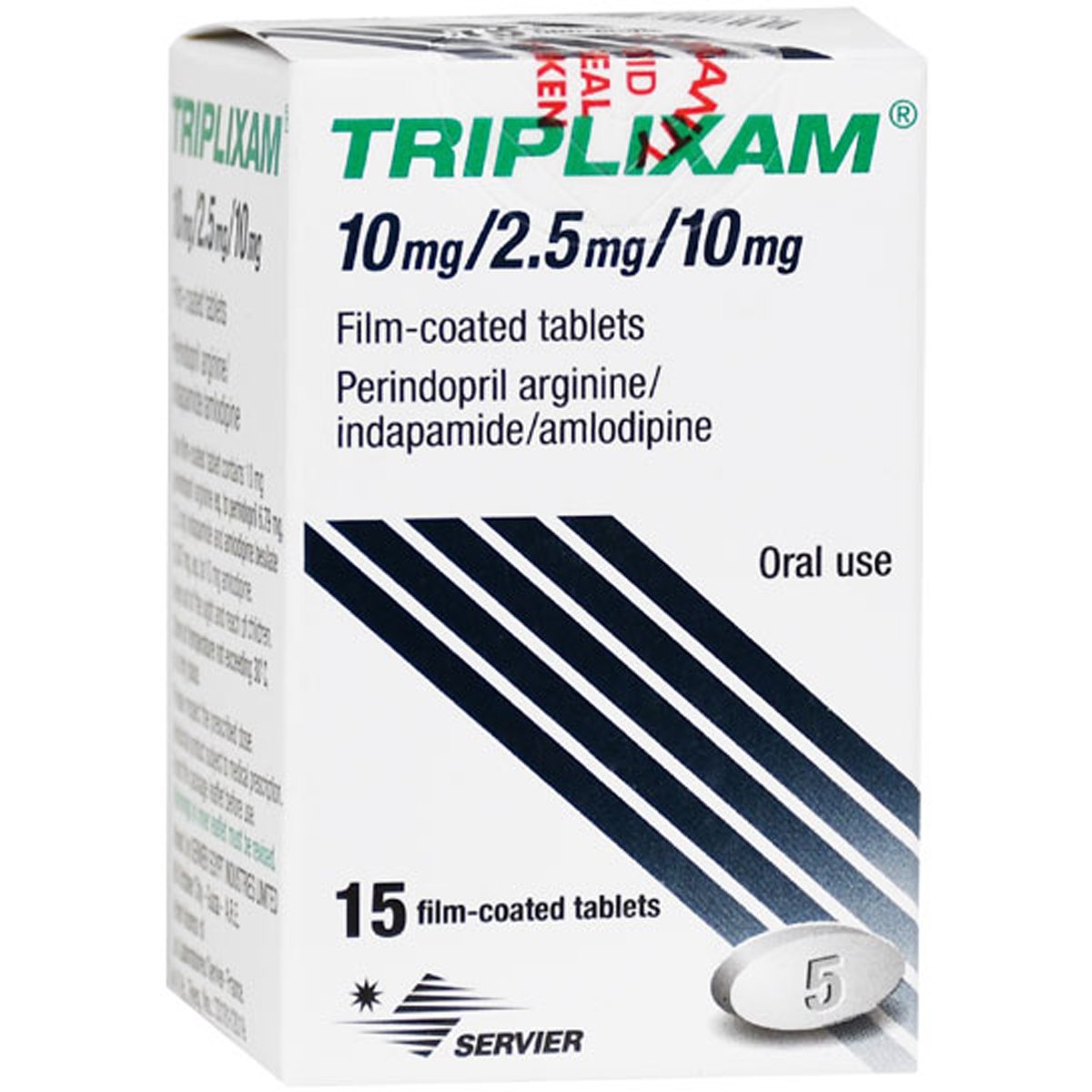 Triplixam 10/2.5/10mg 15 Film Coated Tablet image number 0
