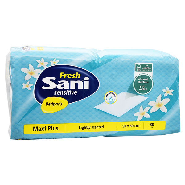 Sani Sensitive Fresh Bed pads Maxi (90x60cm) 30 pieces image number 0