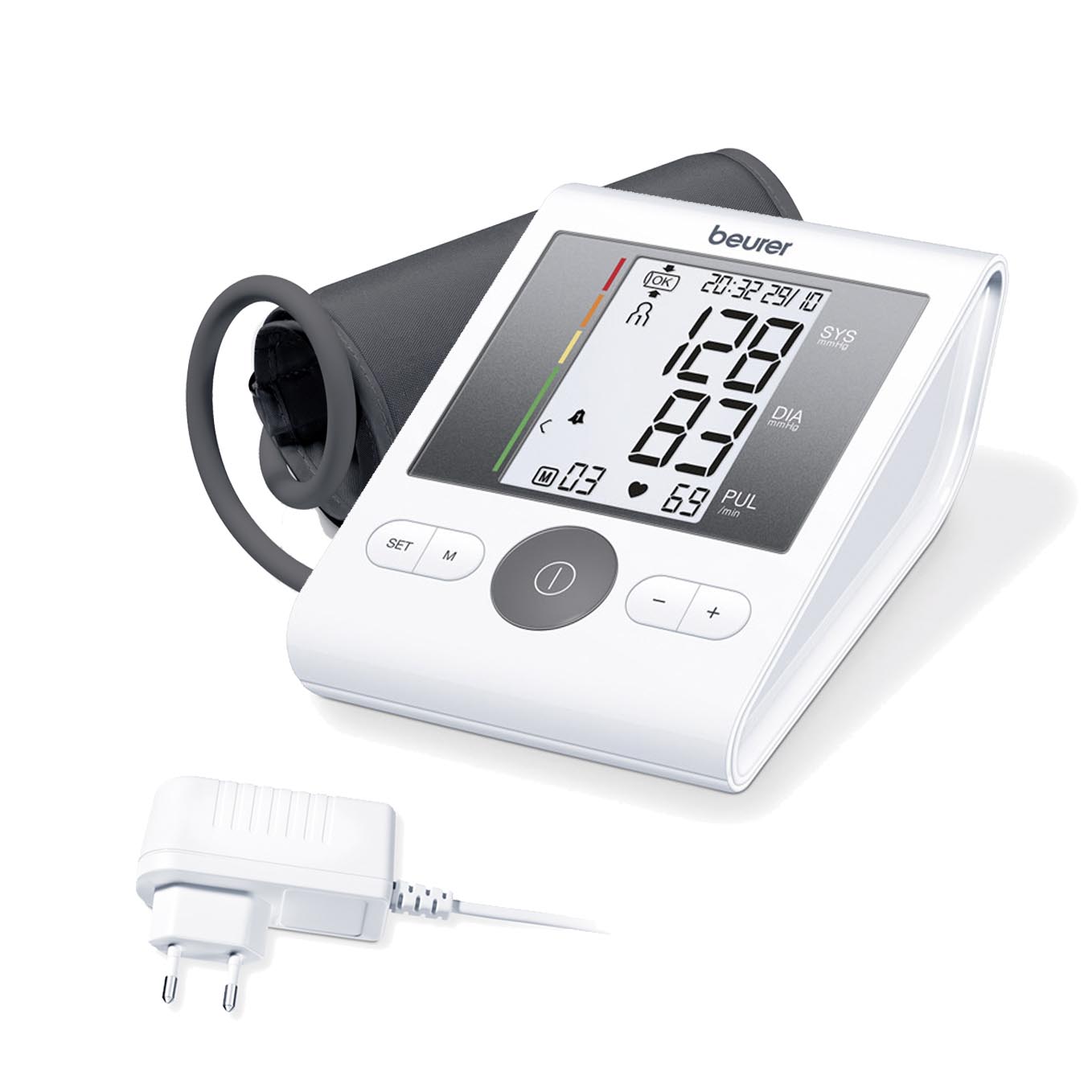 Beurer Arm Pressure Monitor + Adaptor + Upper Cuff Bm28 image number 0