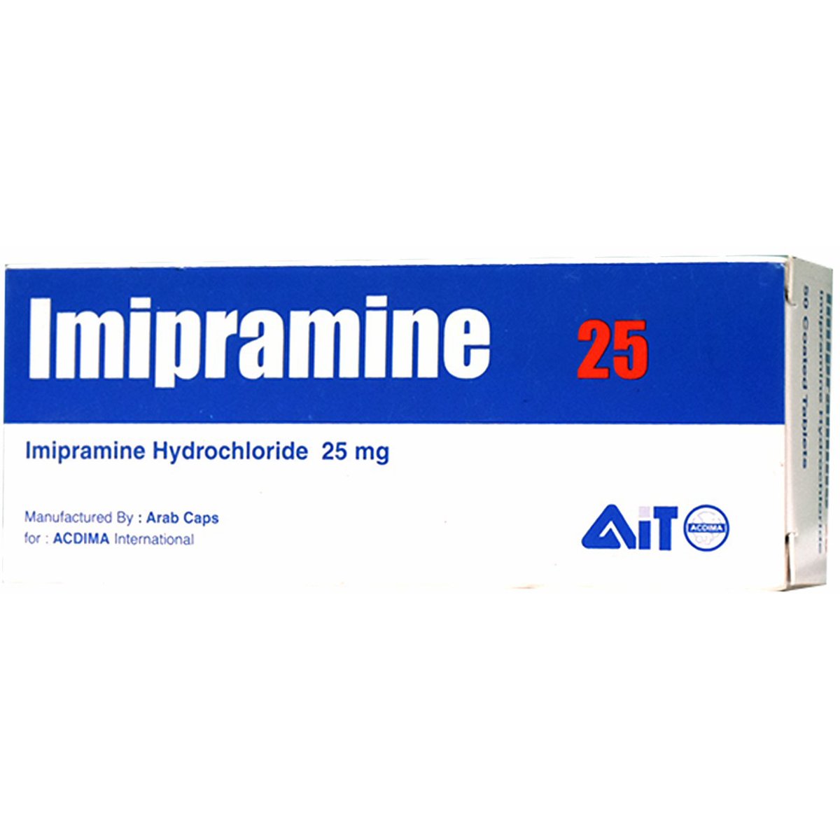 Imipramine 25mg 50 Tablets image number 0